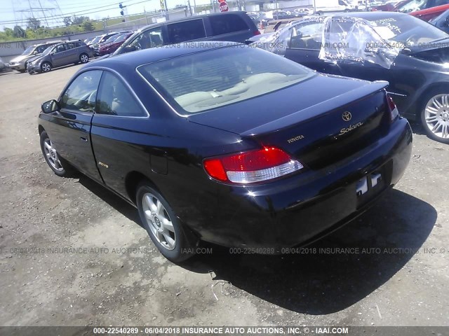 2T1CF22P4XC242033 - 1999 TOYOTA CAMRY SOLARA SE/SLE შავი ფოტო 3