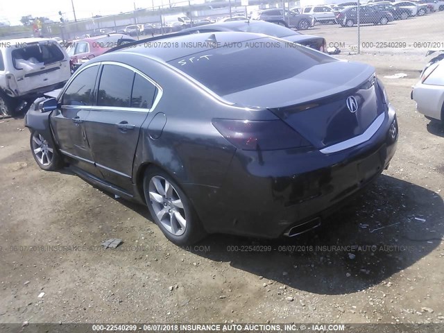 19UUA8F54DA004408 - 2013 ACURA TL TECH GRAY photo 3