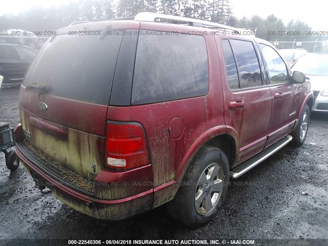 1FMDU75W84ZA84951 - 2004 FORD EXPLORER LIMITED 栗色 照片 4