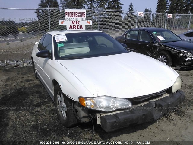2G1WX15K939231519 - 2003 CHEVROLET MONTE CARLO SS თეთრი ფოტო 1