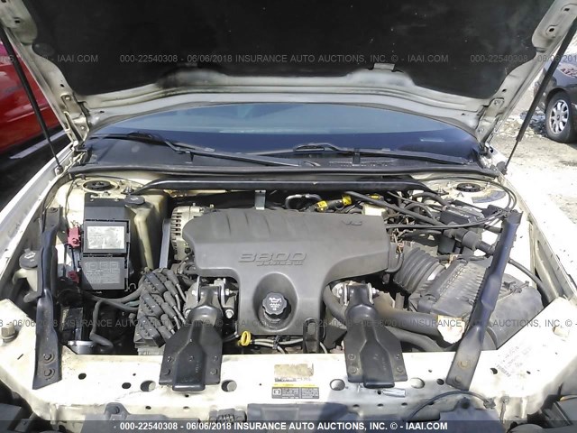 2G1WX15K939231519 - 2003 CHEVROLET MONTE CARLO SS თეთრი ფოტო 10