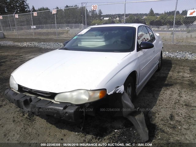 2G1WX15K939231519 - 2003 CHEVROLET MONTE CARLO SS თეთრი ფოტო 2