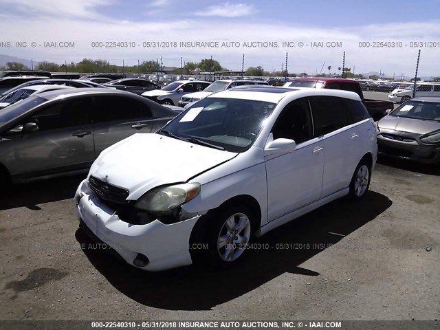 2T1KR32E96C592408 - 2006 TOYOTA COROLLA MATRIX XR WHITE photo 2