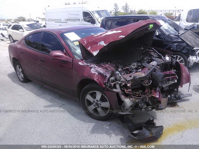 2G2WP522X51195266 - 2005 PONTIAC GRAND PRIX BURGUNDY photo 1