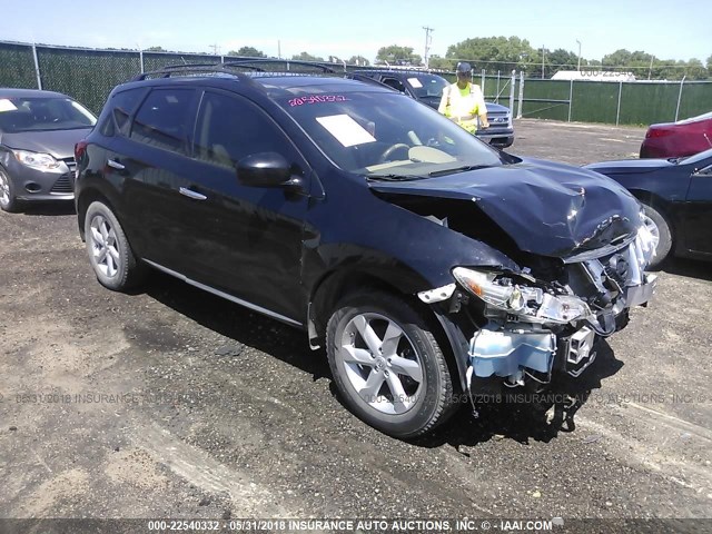 JN8AZ18W09W132361 - 2009 NISSAN MURANO S/SL/LE BLACK photo 1