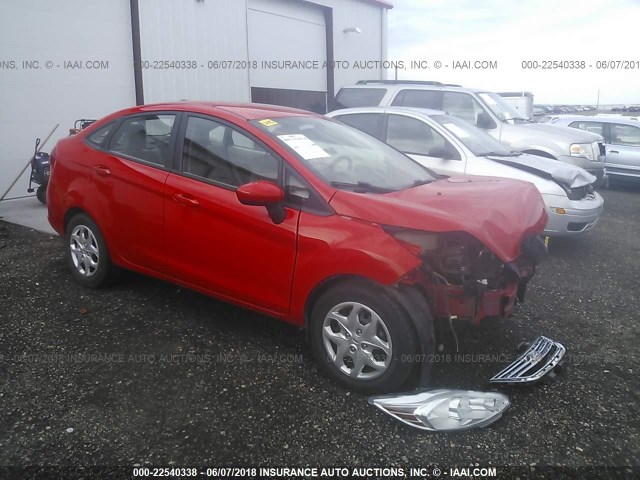 3FADP4BJXCM145984 - 2012 FORD FIESTA SE RED photo 1