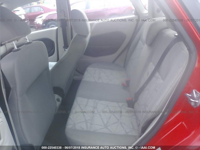 3FADP4BJXCM145984 - 2012 FORD FIESTA SE RED photo 8