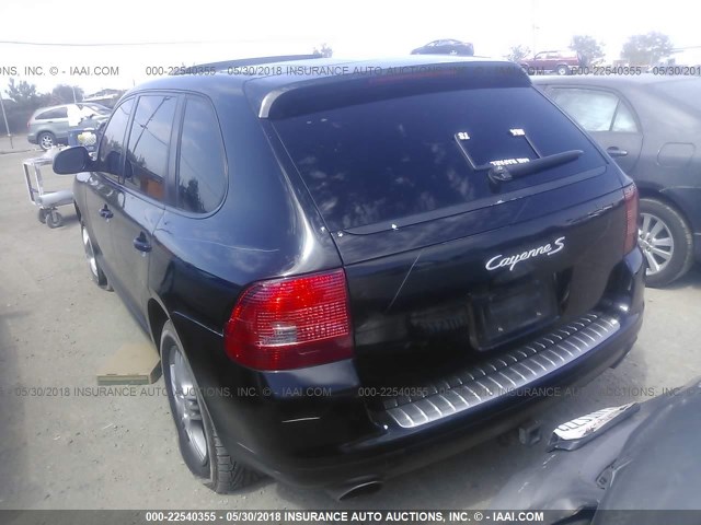 WP1AB29PX6LA66037 - 2006 PORSCHE CAYENNE S BLACK photo 3