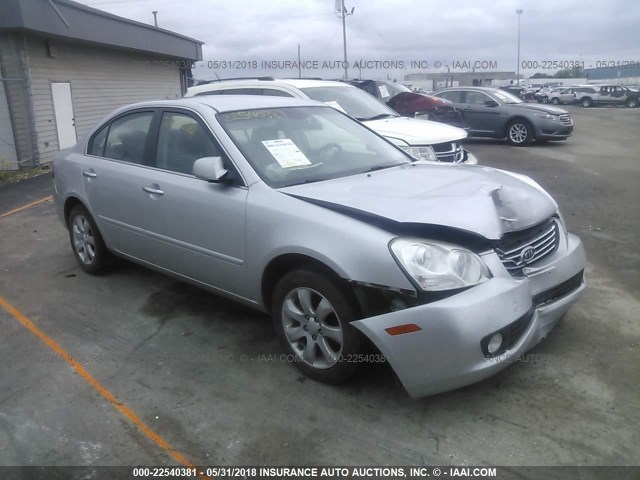 KNAGE123685251033 - 2008 KIA OPTIMA LX/EX GRAY photo 1