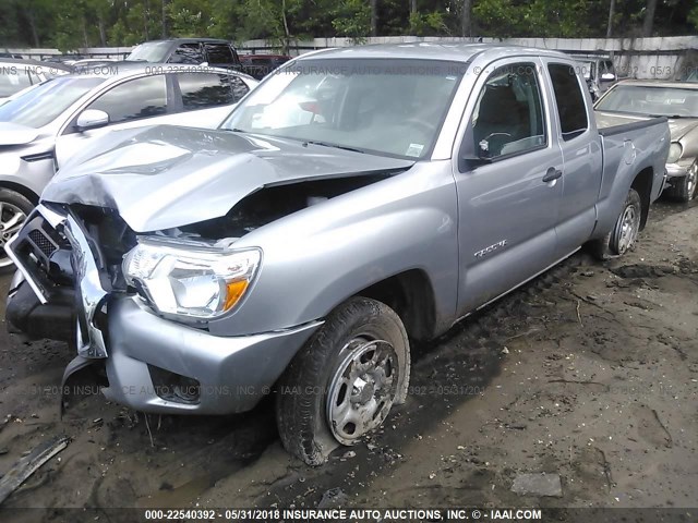 5TFTX4CNXFX062013 - 2015 TOYOTA TACOMA ACCESS CAB Күміс фото 2
