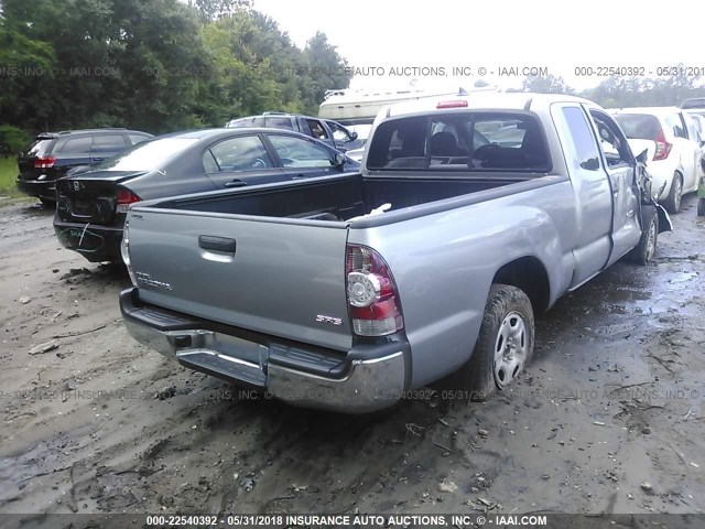5TFTX4CNXFX062013 - 2015 TOYOTA TACOMA ACCESS CAB Күміс фото 4