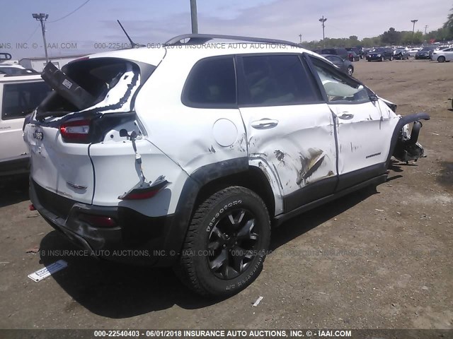1C4PJMBS9FW770186 - 2015 JEEP CHEROKEE TRAILHAWK 白色 照片 4