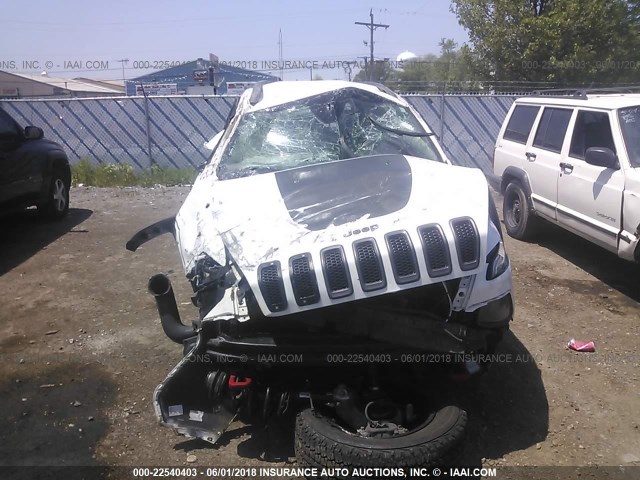 1C4PJMBS9FW770186 - 2015 JEEP CHEROKEE TRAILHAWK WHITE photo 6