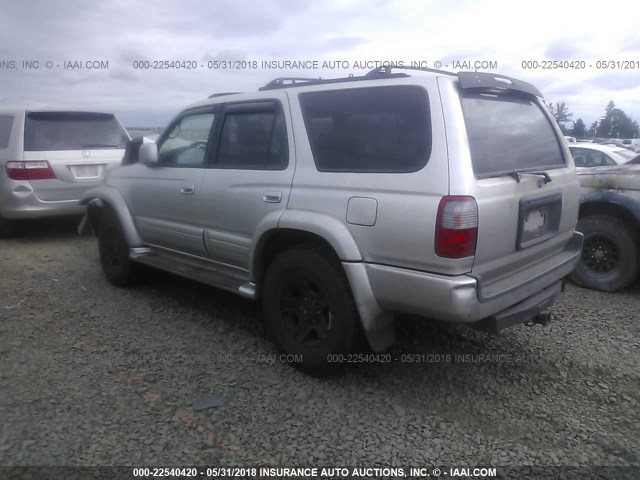 JT3HN87R3X0252671 - 1999 TOYOTA 4RUNNER LIMITED SILVER photo 3