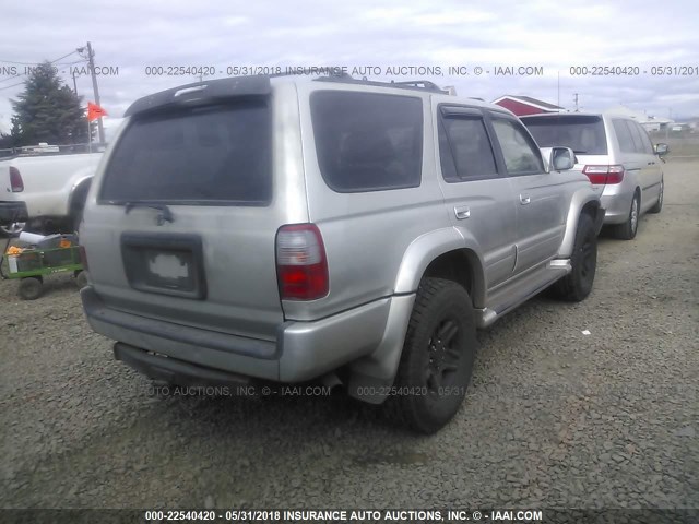 JT3HN87R3X0252671 - 1999 TOYOTA 4RUNNER LIMITED SILVER photo 4