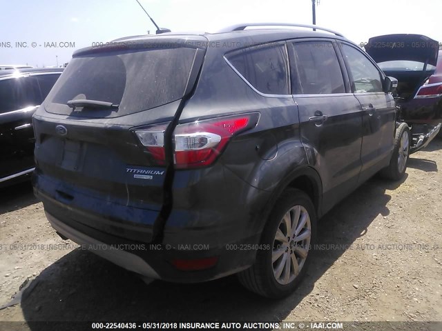 1FMCU0J99HUE07457 - 2017 FORD ESCAPE TITANIUM GRAY photo 4