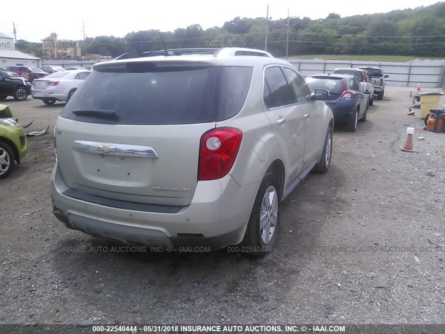 2GNALDEK2E6231467 - 2014 CHEVROLET EQUINOX LTZ GOLD photo 4