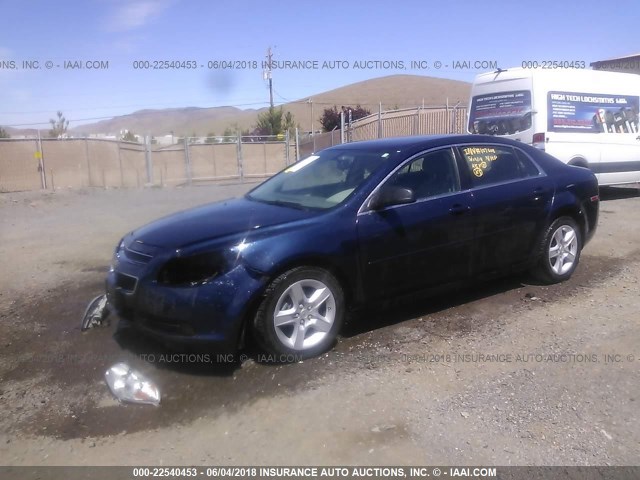 1G1ZB5E1XBF330477 - 2011 CHEVROLET MALIBU LS 深蓝色 照片 2