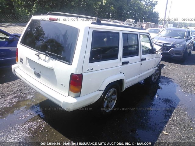 1J4FJ68S4WL229413 - 1998 JEEP CHEROKEE SPORT/CLASSIC WHITE photo 4