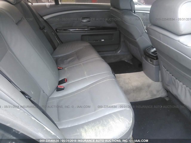 WBAGN63545DS56245 - 2005 BMW 745 LI GRAY photo 8