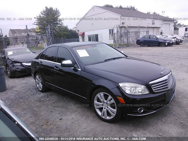 WDDGF81X59R049412 - 2009 MERCEDES-BENZ C 300 4MATIC BLACK photo 1