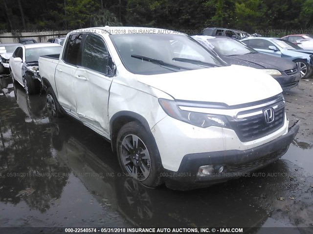 5FPYK2F6XJB001543 - 2018 HONDA RIDGELINE RTL WHITE photo 1