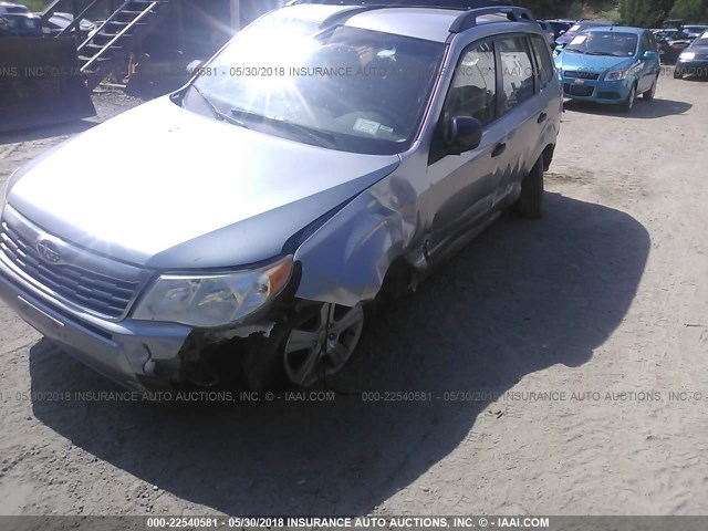 JF2SH6BC6AH770624 - 2010 SUBARU FORESTER XS Сріблястий фото 6