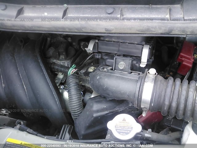 3N1CE2CP8EL405300 - 2014 NISSAN VERSA NOTE S/S PLUS/SV/SL GRAY photo 10