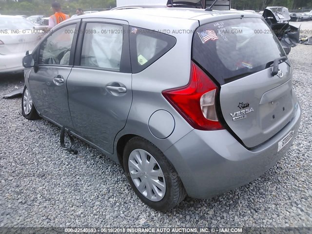 3N1CE2CP8EL405300 - 2014 NISSAN VERSA NOTE S/S PLUS/SV/SL GRAY photo 3