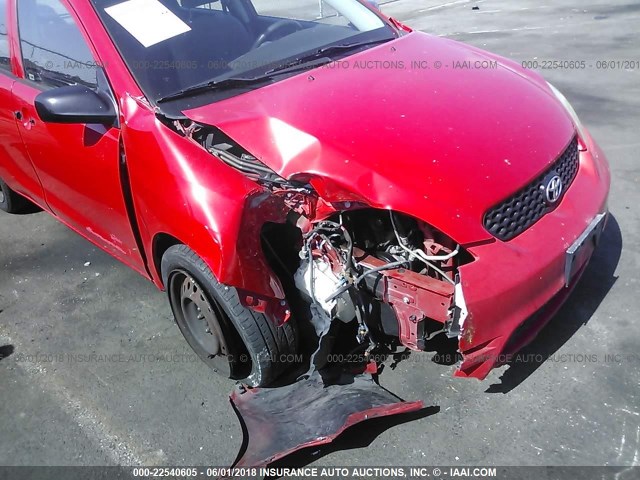 2T1KR32E53C037600 - 2003 TOYOTA COROLLA MATRIX XR RED photo 6