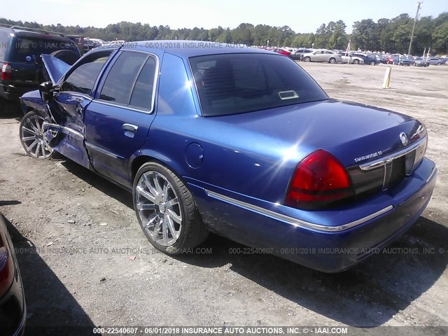 2MEFM74V88X616599 - 2008 MERCURY GRAND MARQUIS GS BLUE photo 3