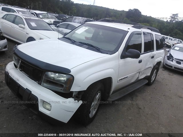 1GNES16S136127556 - 2003 CHEVROLET TRAILBLAZER EXT WHITE photo 2