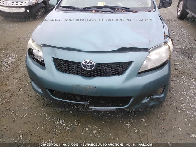 2T1BU4EE2AC382578 - 2010 TOYOTA COROLLA S/LE/XLE GREEN photo 6