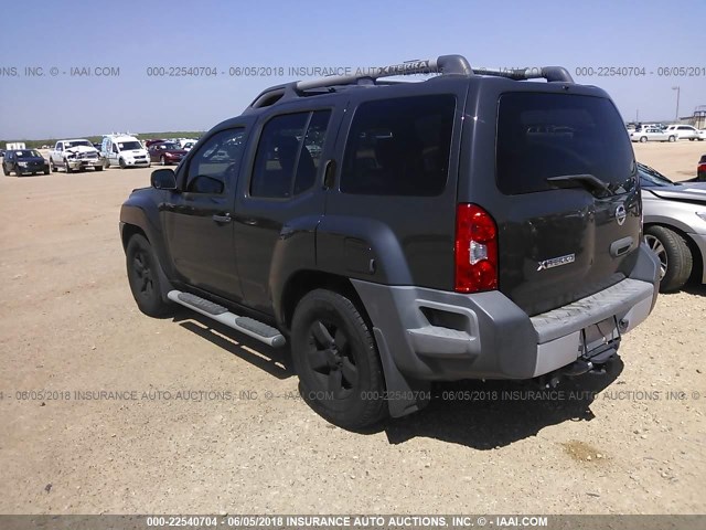 5N1AN0NU7AC514733 - 2010 NISSAN XTERRA OFF ROAD/S/SE GRAY photo 3