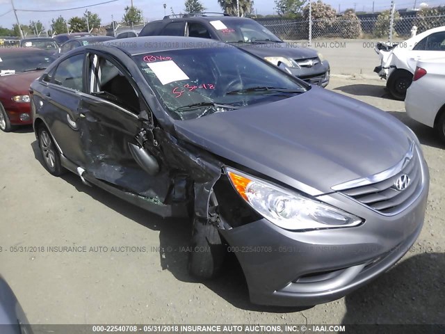 5NPEB4AC0DH696951 - 2013 HYUNDAI SONATA GLS GRAY photo 1