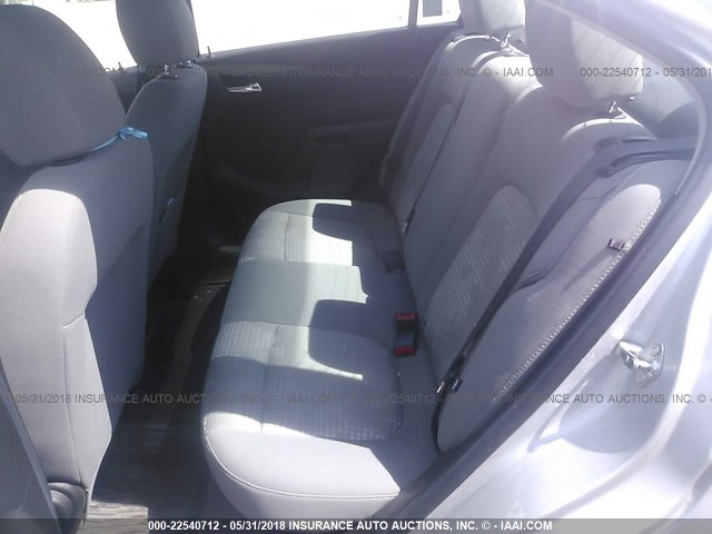 1G1JA5SH3C4175186 - 2012 CHEVROLET SONIC LS 银色 照片 8