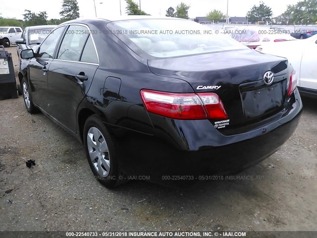 4T1BE46K67U704700 - 2007 TOYOTA CAMRY NEW GENERAT CE/LE/XLE/SE BLACK photo 3