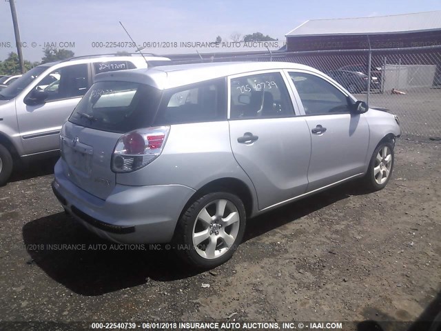 2T1KR32E68C714208 - 2008 TOYOTA COROLLA MATRIX XR SILVER photo 4
