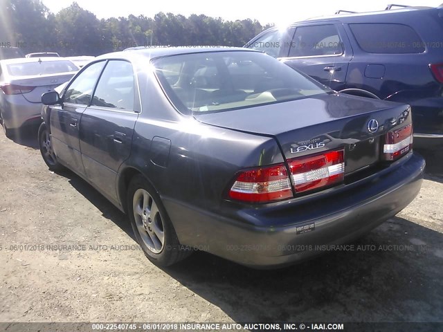 JT8BF28G810304746 - 2001 LEXUS ES 300 GRAY photo 3