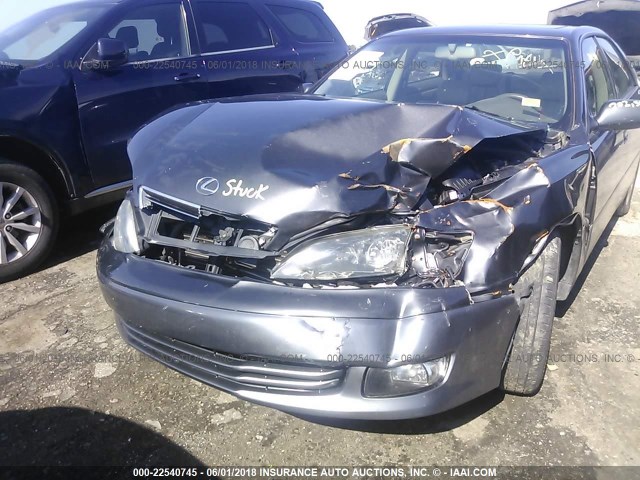 JT8BF28G810304746 - 2001 LEXUS ES 300 GRAY photo 6