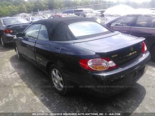 2T1FF28P72C596755 - 2002 TOYOTA CAMRY SOLARA SE/SLE BLACK photo 3