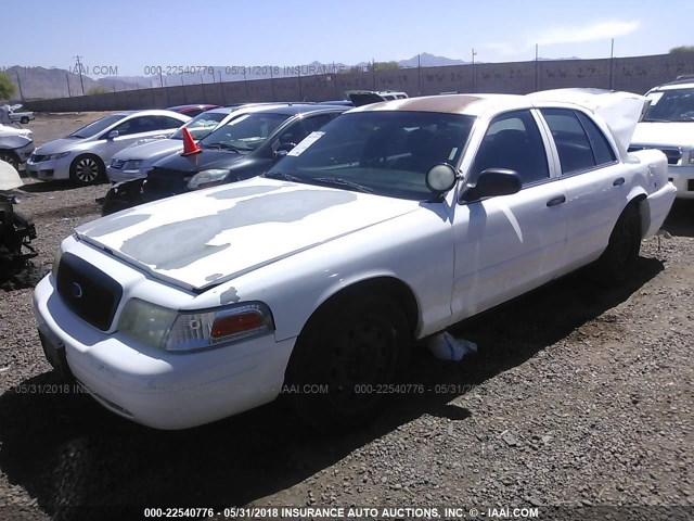 2FAHP71W47X129161 - 2007 FORD CROWN VICTORIA POLICE INTERCEPTOR WHITE photo 2