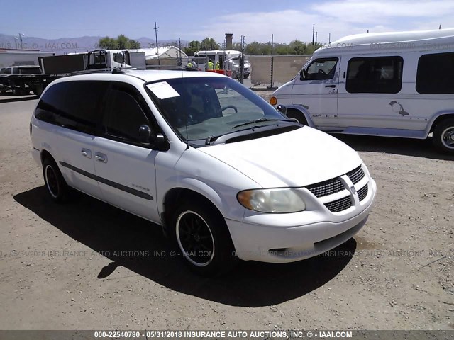 2B4GP44341R278524 - 2001 DODGE GRAND CARAVAN SPORT WHITE photo 1