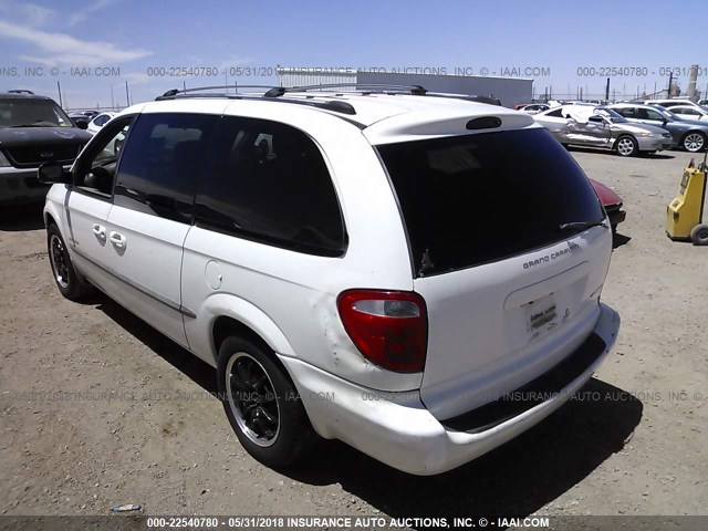 2B4GP44341R278524 - 2001 DODGE GRAND CARAVAN SPORT WHITE photo 3