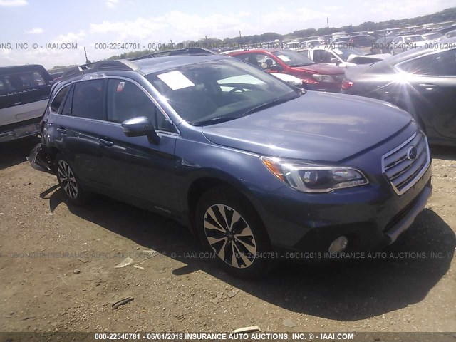 4S4BSBNC1G3290478 - 2016 SUBARU OUTBACK 2.5I LIMITED BLUE photo 1