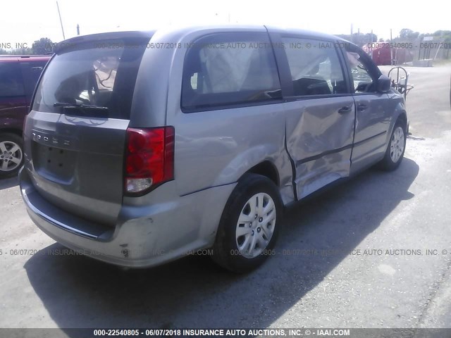 2C4RDGBG6GR251670 - 2016 DODGE GRAND CARAVAN SE GRAY photo 4