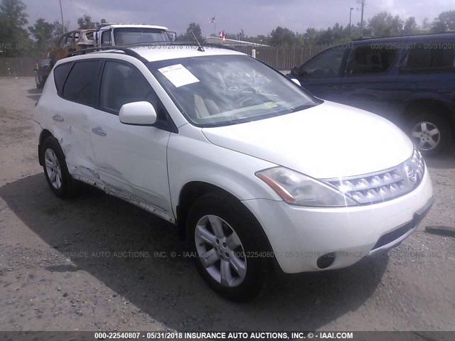 JN8AZ08T77W507210 - 2007 NISSAN MURANO SL/SE/S WHITE photo 1