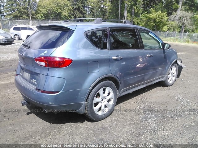 4S4WX85C264416619 - 2006 SUBARU B9 TRIBECA 3.0 H6/3.0 H6 LIMITED BLUE photo 4