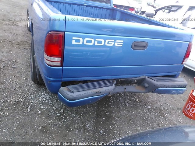 1B7FL26Y9XS208760 - 1999 DODGE DAKOTA BLUE photo 6