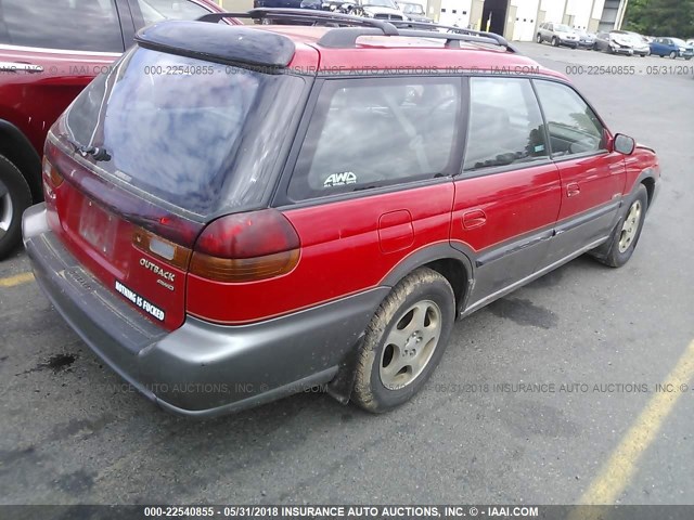 4S3BG6858W7607822 - 1998 SUBARU LEGACY 30TH ANN OUTBACK/LTD/SPT RED photo 4